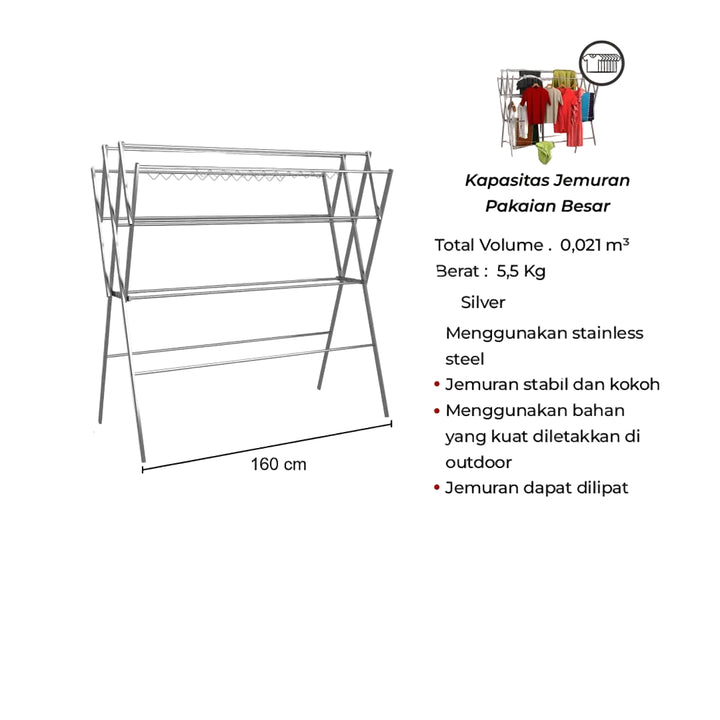 JEMURAN PAKAIAN COZY CL 160 A