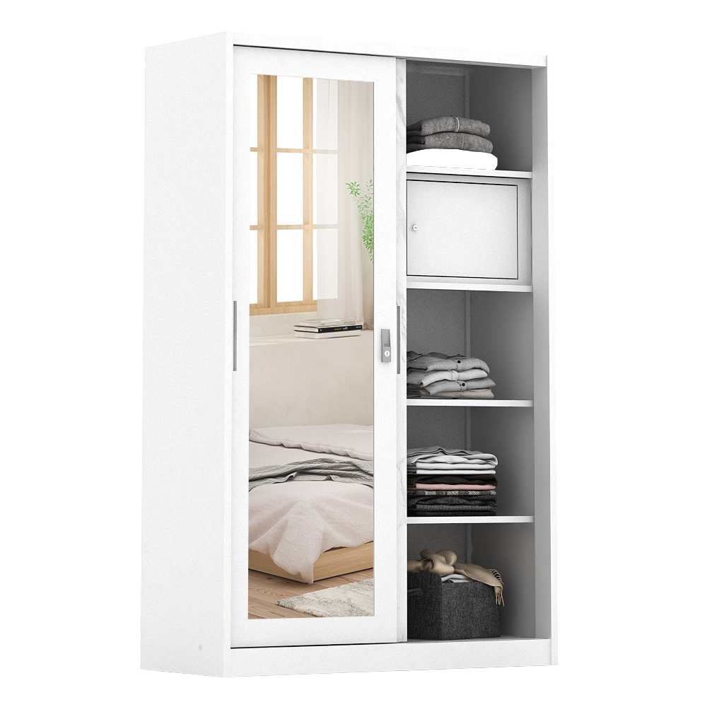 LEMARI PAKAIAN 2 PINTU CATTA 120 A MWDSL