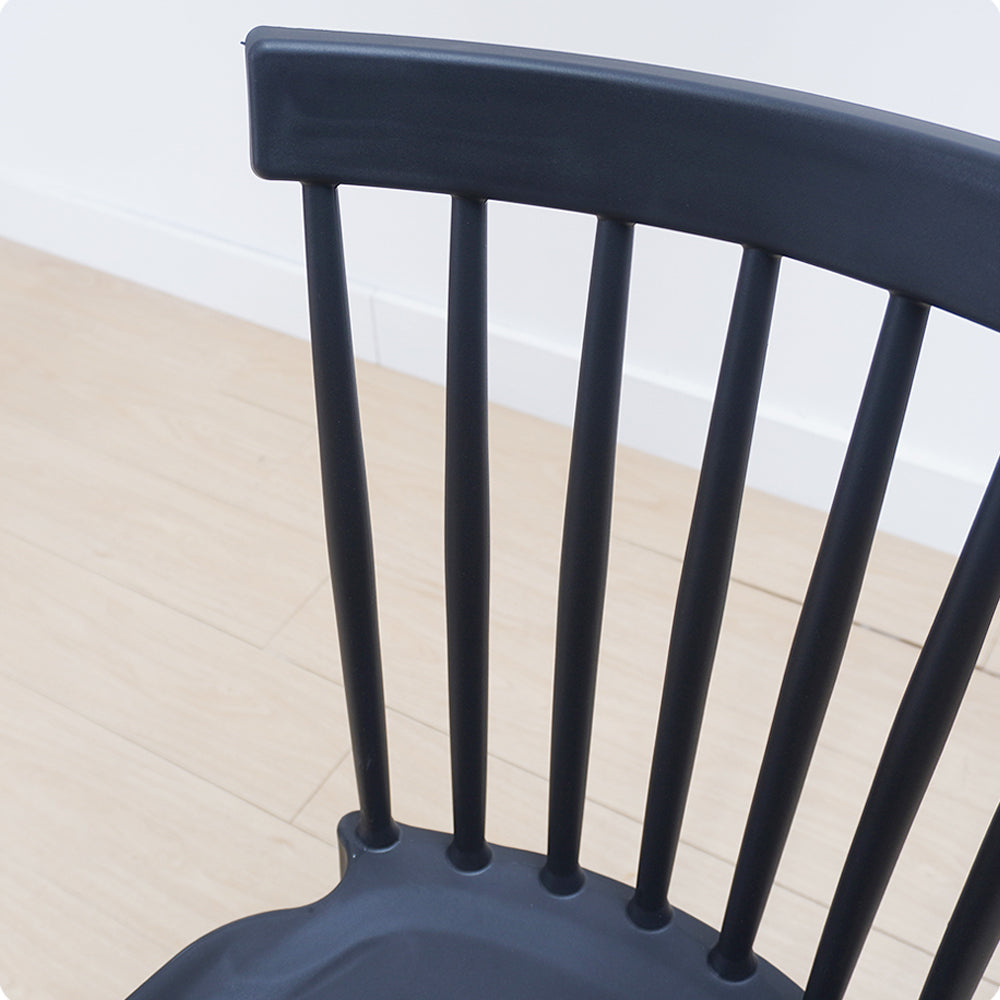 MEJA MAKAN PISTON DT GW + KURSI MAKAN SABRINA BLACK