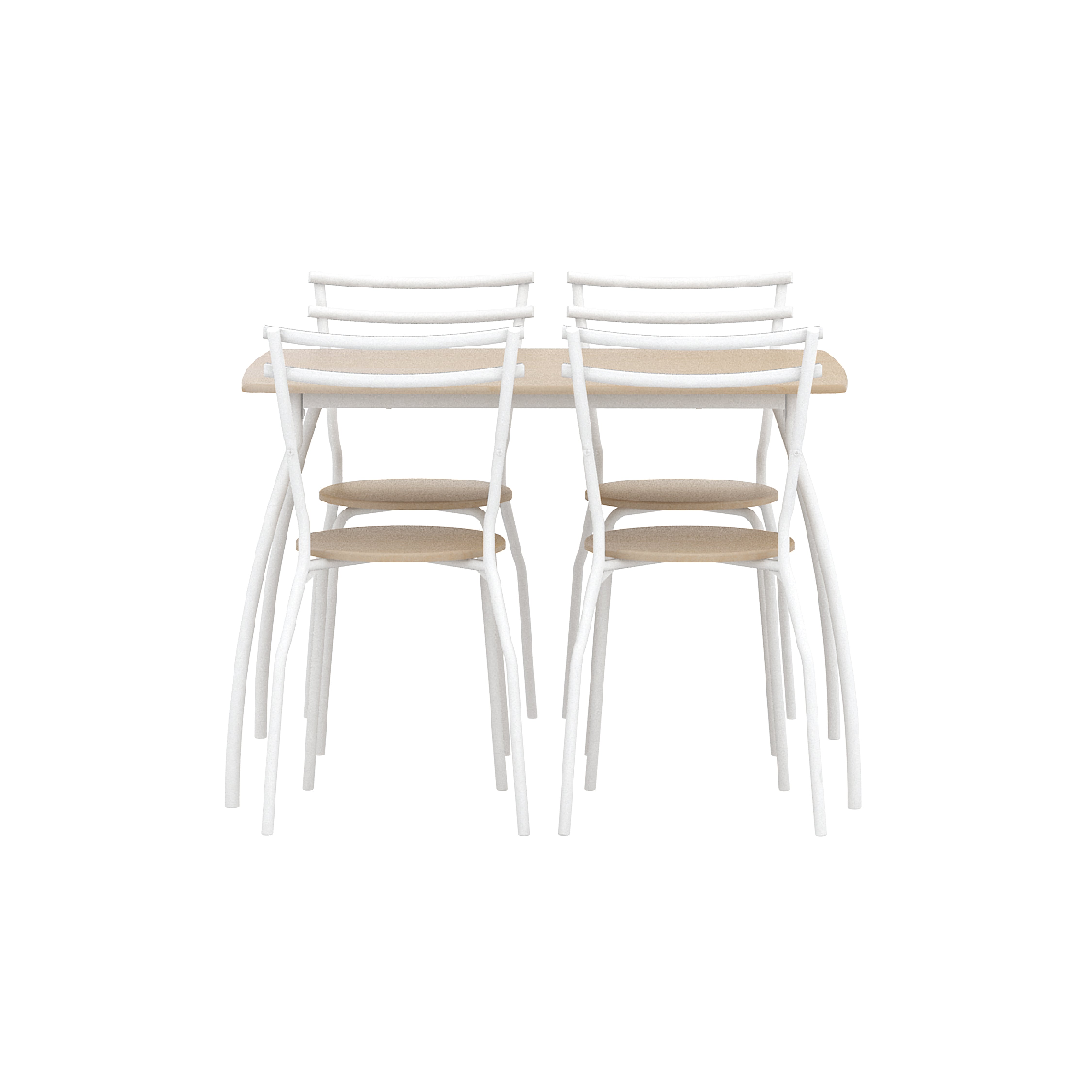 PIRA MEJA MAKAN SHILO 4 KURSI