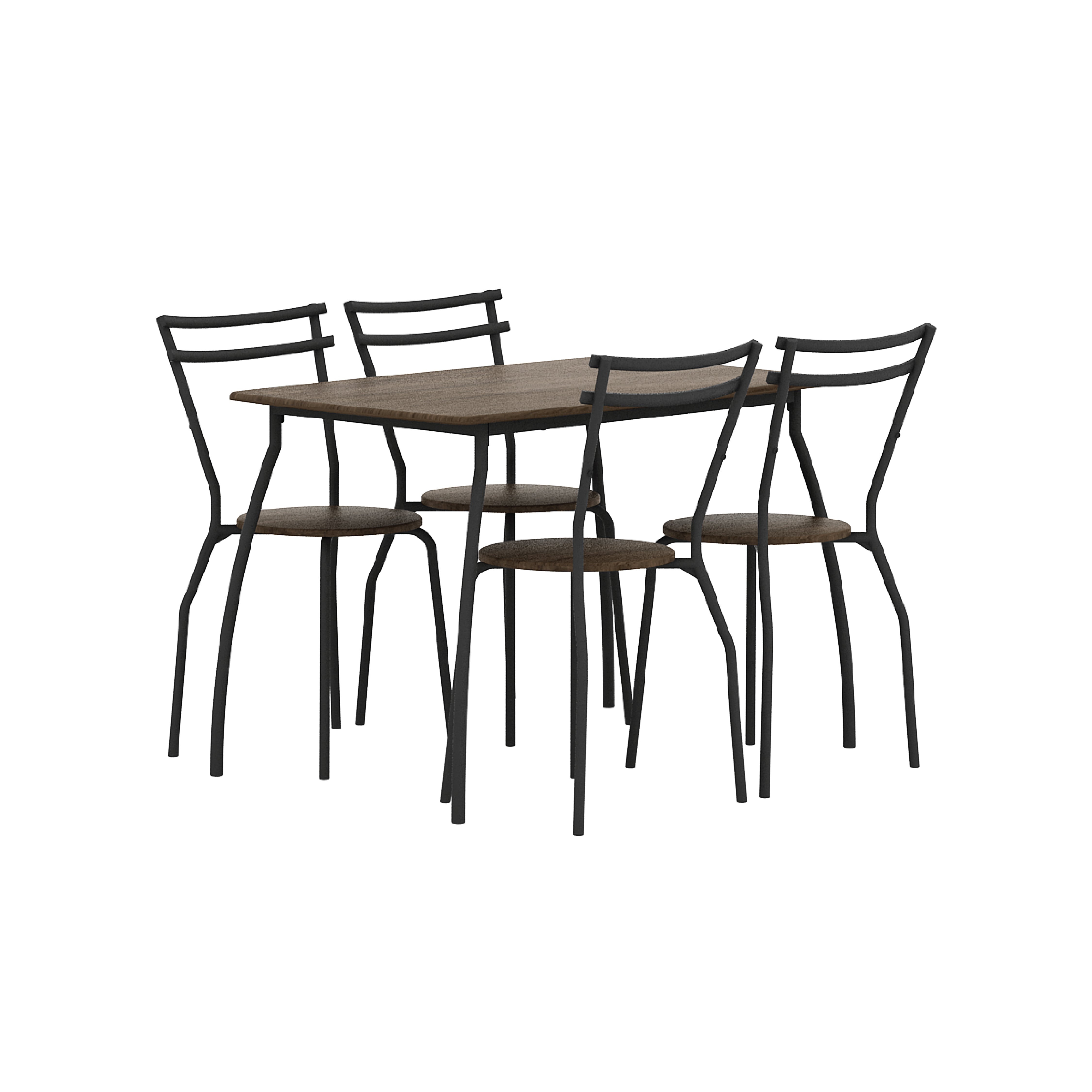 PIRA MEJA MAKAN SHILO 4 KURSI