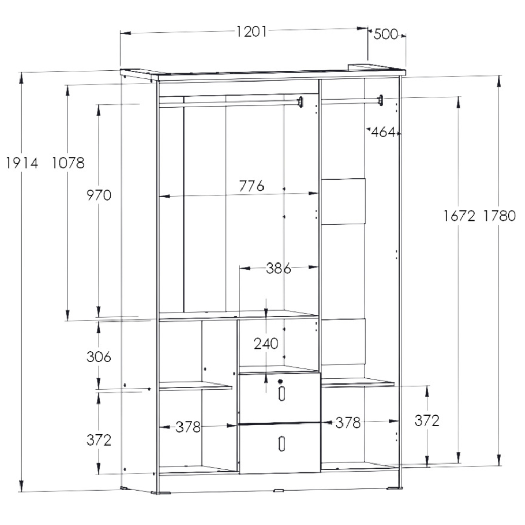 LEMARI PAKAIAN VEGA WDD 321