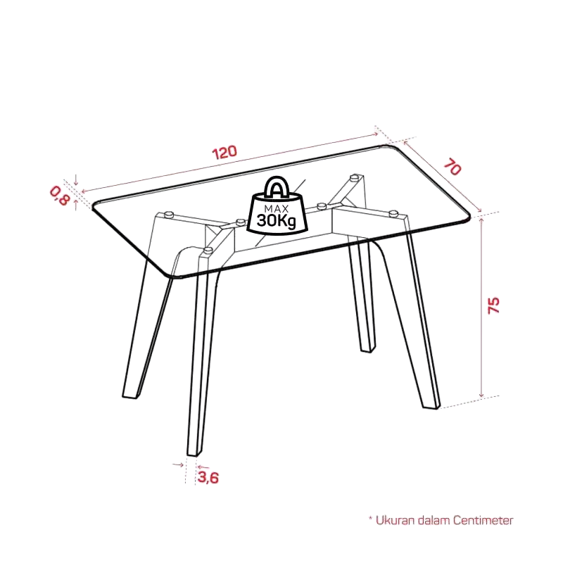 MEJA MAKAN PISTON DT GW + KURSI MAKAN SABRINA BLACK