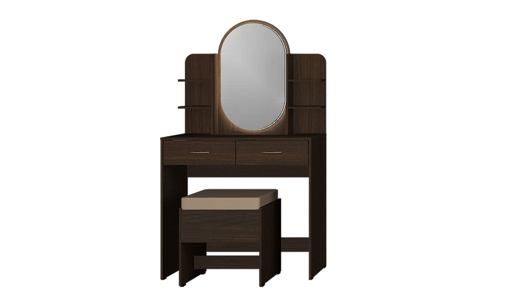 MEJA RIAS BIANCA DRESSING TABLE 80 - BLACK OAK