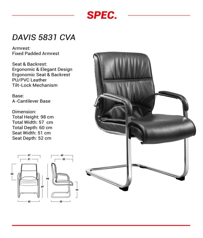KURSI HADAP DAVIS 5831 B-CVA